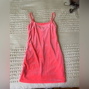 SUPER FLATTERING NEON SUPERDOWN MINI DRESS